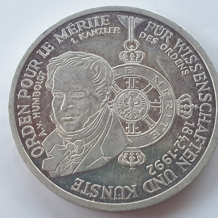 Germania 10 marci / mark 1992 D argint