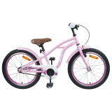vidaXL Bicicletă pentru Copii 18 Inci pentru 5-7 ani Roz deschis 42009687