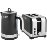 HOMCOM Set ceainic și prăjitor, ceainic rapid 1,7 l 2200 W cu termostat, prăjitor 2 felii, Grau | Aosom Romania