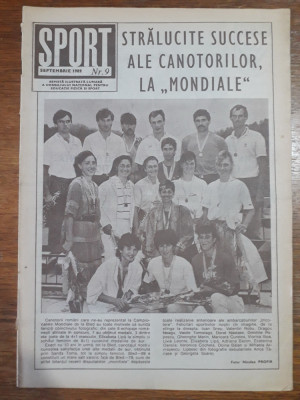Revista Sport nr. 9 / 1989 / CSP foto