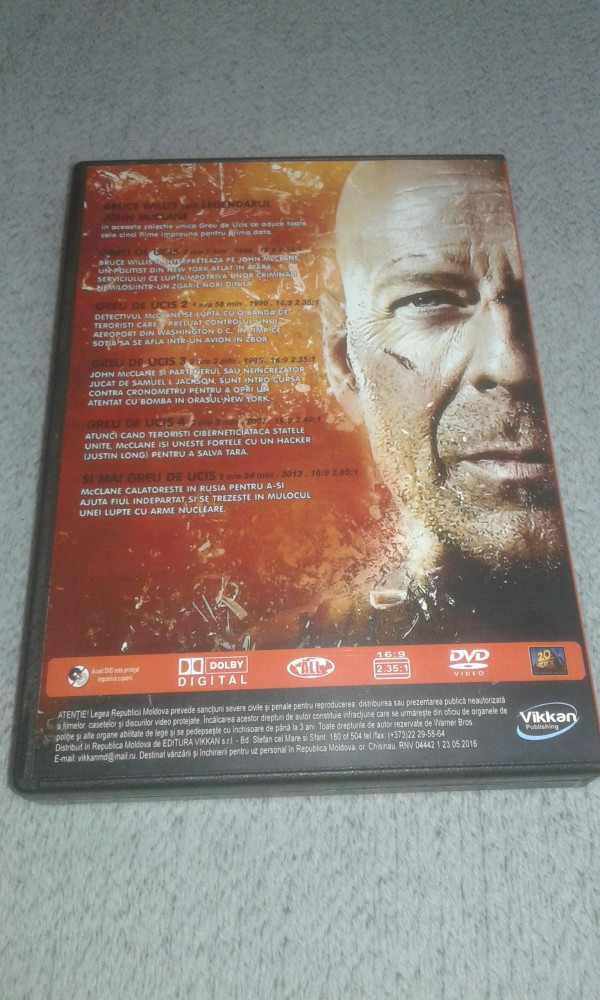 Greu de Ucis ( Die Hard ) colectie 5 dvd - subtitrat romana | Okazii.ro
