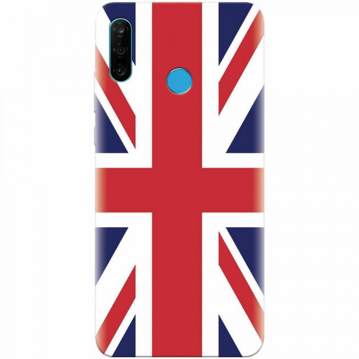 Husa silicon pentru Huawei P30 Lite, UK Flag Illustration