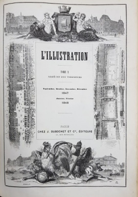 REVISTA L&amp;#039; ILLUSTRATION &amp;#039;, TOME X, SEPTEMBRE 1847 - FEVRIER 1848 foto