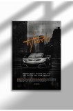 21mxm_DriveToWin_024|Motivational Car Poster, No Frame Canvas, "Hardest Worker" Quote, Drive to Win 2025 | A3 (29.7 x 42 cm) - 21mxm_DriveToWin_024