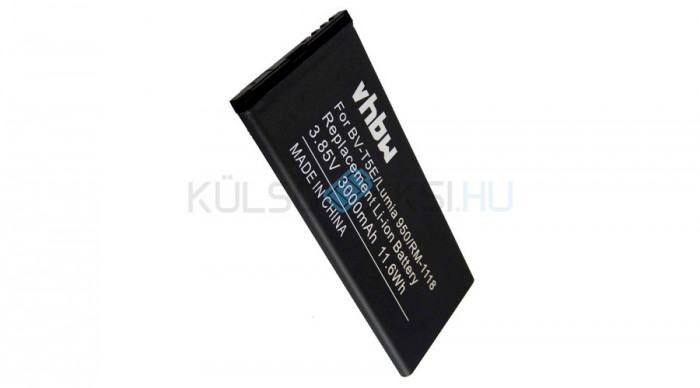 Baterie de telefon mobil VHBW Microsoft / Nokia BV-T5E - 3000mAh, 3.85V, Li-ion