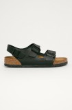 Birkenstock sandale din nubuc Milano culoarea negru, 34191