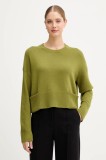 United Colors of Benetton pulover din amestec de l&acirc;nă culoarea verde, light, 126WD10E4