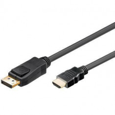 Cablu DisplayPort V1.2 la V1.4 HDMI 2m 3840×2160p 30Hz Goobay
