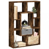 Cumpara ieftin Bibliotecă, stejar fumuriu, 63x20x90 cm, lemn prelucrat