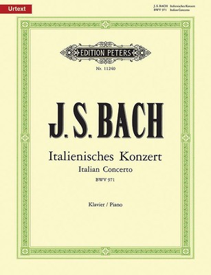 Italian Concerto Bwv 971 for Piano: Urtext