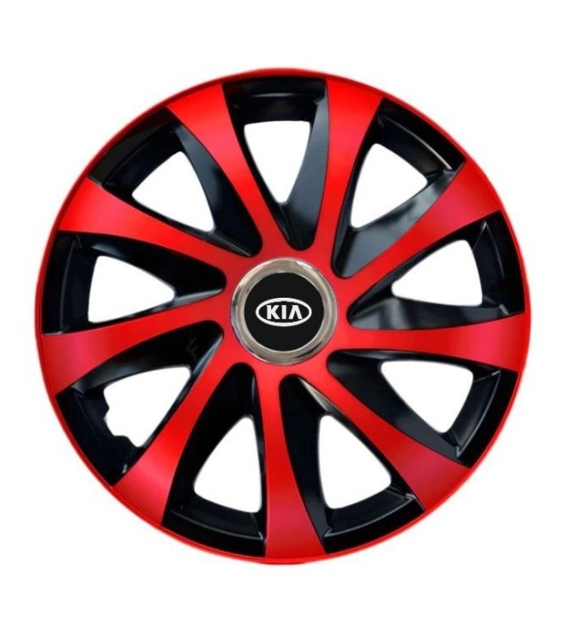 Set 4 capace roti Drift extra red R14 pentru gama Kia