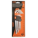 Gadget 390158 - Set imbusuri 1.5-10 mm 9 bucati cap sferic