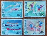 FOROYER-''-Serie comp. -SPORTURI''-4v,-MNH-Nestampilate -Vezi-Scan