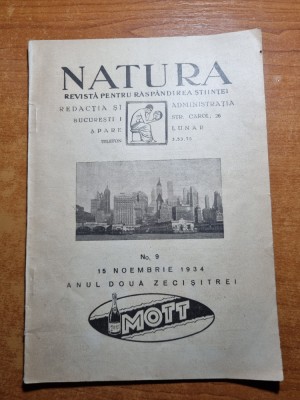 natura 15 noiembrie 1934-art. ce am vazut in america,astrologia foto