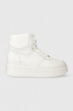 Cumpara ieftin Charles Footwear sneakers din piele Zana culoarea alb, Zana.Sneaker.High.White