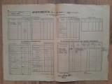 Declaratie individuala de impunere veche 1950 RPR Timis Torontal