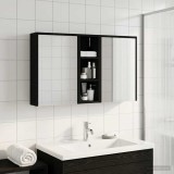 vidaXL Set dulap baie pentru 3 pcs 106 x 16 x 62,5 cm Lemn compozit 3403793