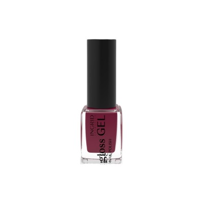 Lac de unghii Gloss Gel Ingrid Cosmetics, 581 rosu inchis, 7 ml foto