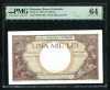 Bancnota 1000 Lei 1938 UNC Gradata PMG 64 - Colectie Bancnote Romanesti