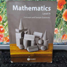 Mathematics, Concepts and Sample Questions Level H Sabis, Eden Prairie 2015, 185