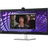 Monitor 34 inch LED Dell P3424WEB 3440 x 1440 pixeli, 60 Hz, 5 ms, Negru