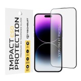Folie sticla iPhone 14 Pro Max Asteroid GSM ESD Glass, negru
