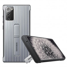 Husa Cover Hard Standing Samsung pentru Samsung Galaxy Note 20 Silver foto