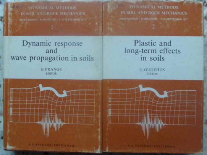 DYNAMIC RESPONSE AND WAVE PROPAGATION IN SOILS. PLASTIC AND LONG-TERM EFFECTS IN SOILS VOL.1-2-B. PRANGE, G-231841