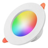 Resigilat Spot Led RGB inteligent Techstar&reg; ,5W, 2700-6500K, Control vocal, compatibil cu Amazon Alexa si Google Home, WiFi 2.4 GHz, Alb