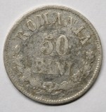 50 BANI 1876 . AN RAR . DETALII FRUMOASE .