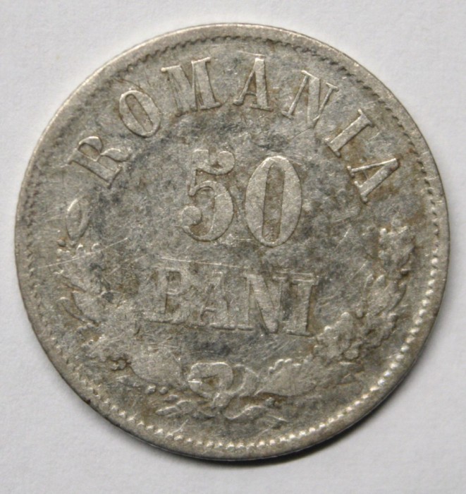 50 BANI 1876 . AN RAR . DETALII FRUMOASE .