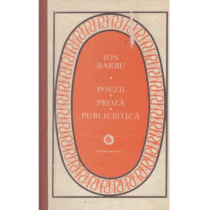 Ion Barbu - Poezii - Proza - Publicistica - 116006