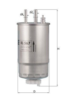 MAHLE KL 567 filtru combustibil foto