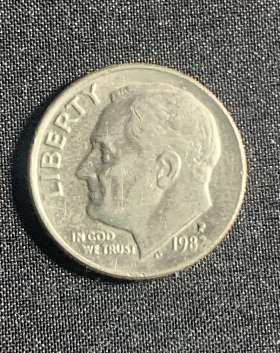 Moneda One Dime 1982 USA