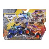 MONSTER JAM SET 2 MASINUTE METALICE JURASSIC ATTACK SI VELOCIRAPTOR SCARA 1 LA