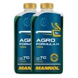 Pachet 2 litri Ulei Motor drujba MANNOL Agro Formula H Sintetic 2-Takt (Husqvarna, Anti-depuneri)