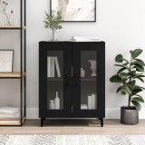VidaXL Servantă, negru, 69,5x34x90 cm, lemn prelucrat