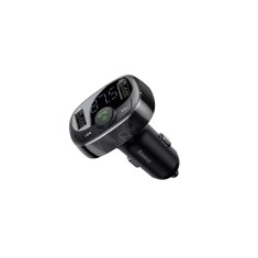 MODULATOR AUTO FM Baseus T-Typed,BT 4.2, 2 x USB 5V/3.4A max,12V-24V, frecv FM: 87,5-108.0MHZ, MP3/WAV/FLAC/APE/WMA,answer/reject/hang up/redial, bk &quot;