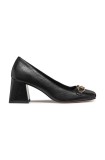 Geox pantofi de piele D CORONILLA culoarea negru, cu toc drept, D46D1A 000TC C9999