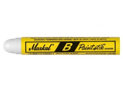 Marker Vopsea Solidă Albă PAINTSTIK B Capăt Rotund foto
