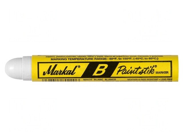 Marker Vopsea Solidă Albă PAINTSTIK B Capăt Rotund