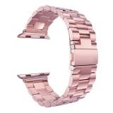 Curea metalica compatibila cu Apple Watch, 38mm, Pink/Rose