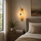 Aplica LED LUMA Decorativa Lumina Rece/Neutra/Calda Auriu