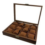Cumpara ieftin Cutie de Lemn Premium pentru Depozitarea Ceasurilor &ndash; 12 Compartimente (Model