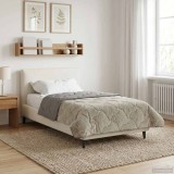 vidaXL Duvet de iarnă Patos Gri deschis 140 x 220 cm 42026314