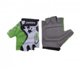 Manusi bicicleta pentru copii (alb-verde)