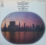 EDITIE CARTONATA # 2XLP "Japan Press" T Leonard Bernstein, Gershwin &lrm;&ndash; An American In Paris, Grand Canyon Suite , West Side Story (EX)