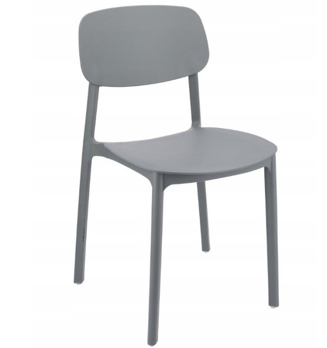 SCAUN DE PLASTIC,GRI, AZYX