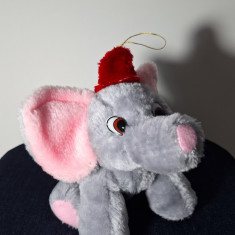 Jucarie de plus - Elefant Dumbo - DinoToys Int Holland, 17 cm, elefant circ