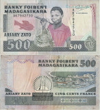 1993, 500 francs (P-71b) - Madagascar!